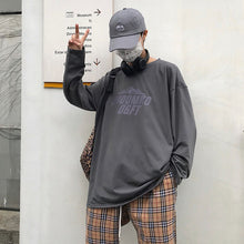 Load image into Gallery viewer, harajuku long Sleeve T-shirt Women Hip-hop Ulzzang Tees Korean Style letter print T-shirts Girls autumn Fashion black white tops