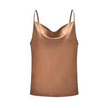 Load image into Gallery viewer, Satin Women Thin Wild Solid Camis Vest Women Tank Tops Female 2019 Summer Sexy Strap Basic Tops Chiffon Sleeveless Camisole
